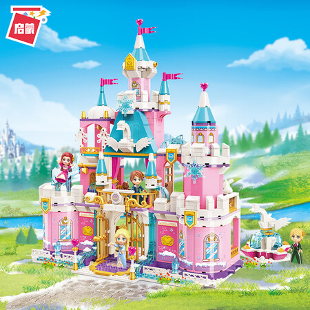 Enlightenment ENLIGHTEN building blocks girl assembling toy fantasy princess castle building blocks assembling model children's toy snow swan castle 2616 Enlightenment ENLIGHTEN building blocks girl assembling toy fantasy princess castle building blocks assembling model children's toy snow swan castle 2616