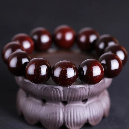 Yanyun Jewelry Lobular Red Sandalwood Bracelet India High Oil Density Second Shen Old Material Wenwan Buddha Beads Rosary Beads Sandalwood Bracelets Men's and Women's Bracelets 20mm*12 Round and Full Yanyun Jewelry Lobular Red Sandalwood Bracelet India High Oil Density Second Shen Old Material Wenwan Buddha Beads Rosary Beads Sandalwood Bracelets Men's and Women's Bracelets 20mm*12 Round and Full