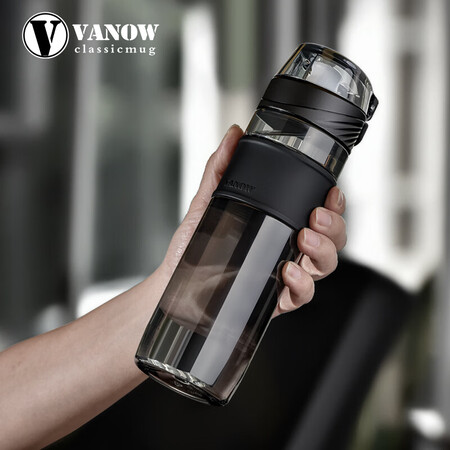 British Vanow Water Cup Sports Water Cup Tritan Material Accompanying Portable Plastic Cup Male and Female Students Large Capacity Tea Cup Dark Night Black British Vanow Water Cup Sports Water Cup Tritan Material Accompanying Portable Plastic Cup Male and Female Students Large Capacity Tea Cup Dark Night Black