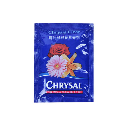 Keli fresh CHRYSAL 24 packs Holland Keli fresh flower preservative, preservative liquid nutrient solution, clear small bag family pack, general-purpose 5g powder Keli fresh CHRYSAL 24 packs Holland Keli fresh flower preservative, preservative liquid nutrient solution, clear small bag family pack, general-purpose 5g powder