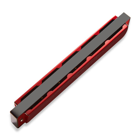 Swan SWAN 24 hole polyphony C harmonica tuning teaching position marked in red wine Swan SWAN 24 hole polyphony C harmonica tuning teaching position marked in red wine