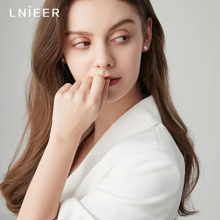LNIEER diamond ear piercing 999 silver earrings women's ear sticks sleep free simple small earrings 2022 new trendy earrings autumn and winter 999 fine silver zircon earrings small 5mm LNIEER diamond ear piercing 999 silver earrings women's ear sticks sleep free simple small earrings 2022 new trendy earrings autumn and winter 999 fine silver zircon earrings small 5mm