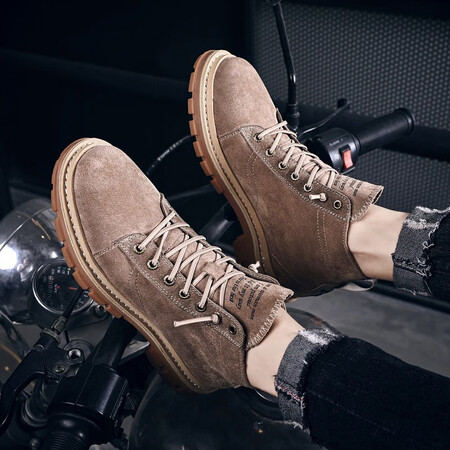 Emperor Mengbao Martin boots men's autumn new high-top desert tooling men's boots outdoor short boots British retro all-match casual shoes men's heightened warmth snow cotton shoes men 835 apricot 41 Emperor Mengbao Martin boots men's autumn new high-top desert tooling men's boots outdoor short boots British retro all-match casual shoes men's heightened warmth snow cotton shoes men 835 apricot 41