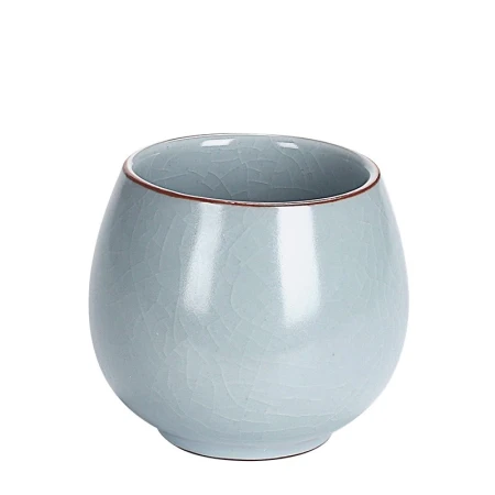 Longyin Ru kiln tea cup tea set ceramic tea tasting single cup open piece can keep the master cup home kung fu drinking tea personal cup Ru kiln master cup Longyin Ru kiln tea cup tea set ceramic tea tasting single cup open piece can keep the master cup home kung fu drinking tea personal cup Ru kiln master cup