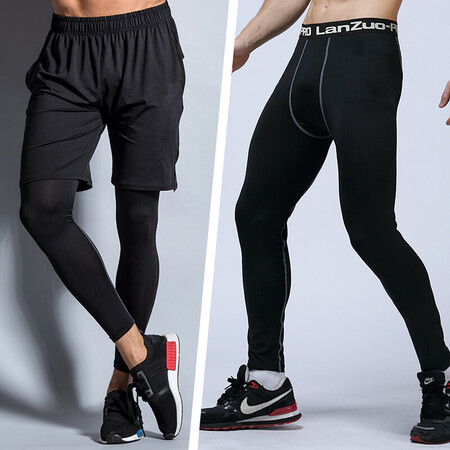 Basketball equipment, leggings, men's sports protective gear, stockings, pantyhose, warm leggings, knee pads, seven-point leggings, calf protection, 2-piece set: 710+810 M 115-130 catties Basketball equipment, leggings, men's sports protective gear, stockings, pantyhose, warm leggings, knee pads, seven-point leggings, calf protection, 2-piece set: 710+810 M 115-130 catties