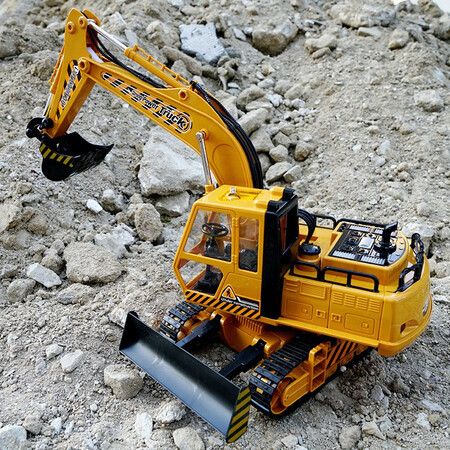 JJR/C Engineering Vehicle 44CM Remote Control Excavator Toy 11 Channel Excavator Electric Excavator Remote Control Car Boy Children's Toy Remote Control Car JJR/C Engineering Vehicle 44CM Remote Control Excavator Toy 11 Channel Excavator Electric Excavator Remote Control Car Boy Children's Toy Remote Control Car