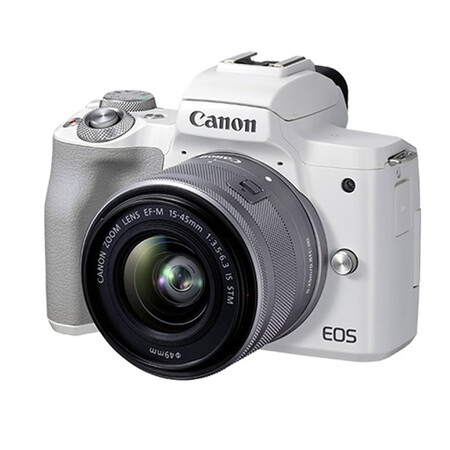 Canon EOS M50 Mark II M50 Second Generation Micro Single Camera Digital Camera White 15-45 Micro Single Lens Vlog Camera 4K Video Shooting Canon EOS M50 Mark II M50 Second Generation Micro Single Camera Digital Camera White 15-45 Micro Single Lens Vlog Camera 4K Video Shooting