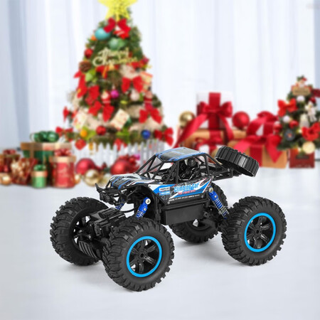 Meizhi model MZ remote control car 1:14 bigfoot climbing car rechargeable remote control off-road car four-wheel drive truck model children's toy car gift gift bright blue Meizhi model MZ remote control car 1:14 bigfoot climbing car rechargeable remote control off-road car four-wheel drive truck model children's toy car gift gift bright blue