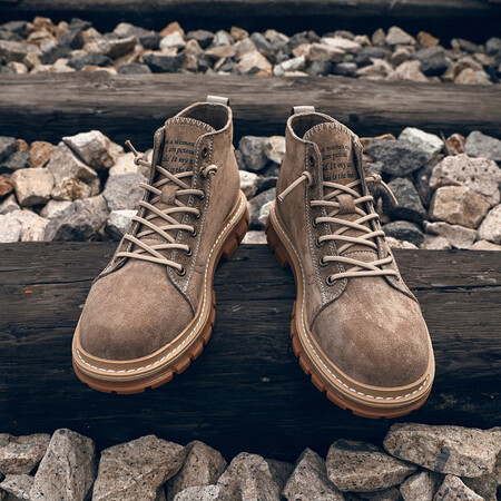 Emperor Mengbao Martin boots men's autumn new high-top desert tooling men's boots outdoor short boots British retro all-match casual shoes men's heightened warmth snow cotton shoes men 835 apricot 41 Emperor Mengbao Martin boots men's autumn new high-top desert tooling men's boots outdoor short boots British retro all-match casual shoes men's heightened warmth snow cotton shoes men 835 apricot 41