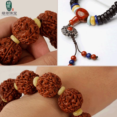 Green Nong beeswax spacer hand string gasket Buddha beads King Kong Xingyue Bodhi diy accessories beeswax spacer diameter about 7mm/a set of 8 pieces Green Nong beeswax spacer hand string gasket Buddha beads King Kong Xingyue Bodhi diy accessories beeswax spacer diameter about 7mm/a set of 8 pieces