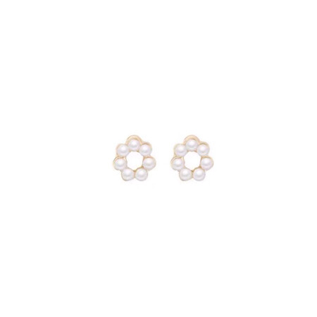 YYEU S925 Silver Gentle and Delicate Small Ring Pearl Earrings Minimalist Fresh and Wild Korean Mini Cute Earrings Female Ring Earrings YYEU S925 Silver Gentle and Delicate Small Ring Pearl Earrings Minimalist Fresh and Wild Korean Mini Cute Earrings Female Ring Earrings