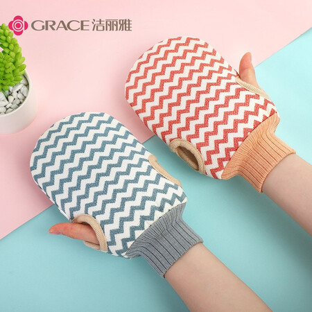 Jie Liya Grace bath towel scrubbing artifact thickened double-sided scrub adult bathing household back rubbing gloves 14*23cm Jie Liya Grace bath towel scrubbing artifact thickened double-sided scrub adult bathing household back rubbing gloves 14*23cm