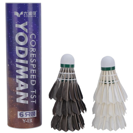 YODIMAN Badminton Compound Cork Head Game Training Ball 6pcs YODIMAN Badminton Compound Cork Head Game Training Ball 6pcs
