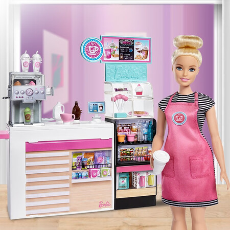 Barbie Barbie Children's Toys Girl Play House Doll Toy Little Princess Doll Dress Up Doll Birthday Gift-Barbie Coffee Shop GMW03 Barbie Barbie Children's Toys Girl Play House Doll Toy Little Princess Doll Dress Up Doll Birthday Gift-Barbie Coffee Shop GMW03