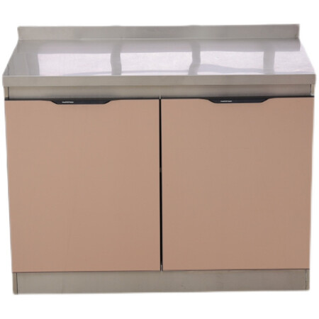 Qusuomei 1.6m kitchen cabinet simple kitchen stove double basin pool combination economical one-piece tableware cabinet locker 160*50 right double sink 4 doors Qusuomei 1.6m kitchen cabinet simple kitchen stove double basin pool combination economical one-piece tableware cabinet locker 160*50 right double sink 4 doors