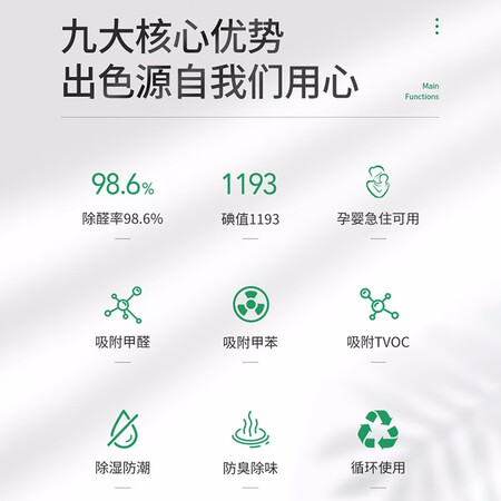 Shanshan activated carbon 2000g decoration in addition to formaldehyde indoor activated carbon car deodorization and formaldehyde scavenger purification and deodorization charcoal package practical installation Shanshan activated carbon 2000g decoration in addition to formaldehyde indoor activated carbon car deodorization and formaldehyde scavenger purification and deodorization charcoal package practical installation