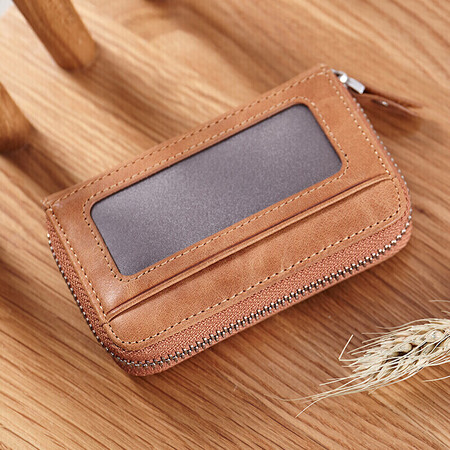 BOSTANTEN BOSTANTEN card holder business card holder first layer cowhide driver's license leather case bank card bag mini wallet male B7172071 khaki BOSTANTEN BOSTANTEN card holder business card holder first layer cowhide driver's license leather case bank card bag mini wallet male B7172071 khaki