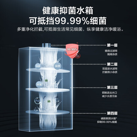 Midea 12 liters water and air dual-adjustment smart home appliances with constant temperature APP remote control, automatic rise and multiple security LED large-screen gas water heaters, natural gas JSQ22-HWA Midea 12 liters water and air dual-adjustment smart home appliances with constant temperature APP remote control, automatic rise and multiple security LED large-screen gas water heaters, natural gas JSQ22-HWA