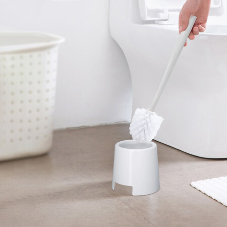 Qiao assistant seat type round toilet brush cleaning brush TH0019 white Qiao assistant seat type round toilet brush cleaning brush TH0019 white
