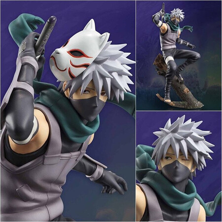 Naruto hand-made model toy Kakashi Naruto Sakura Madara Sasuke Itachi Hinata full set of animation cartoon peripheral creative gift model decoration Anbu Kakashi 23cm Naruto hand-made model toy Kakashi Naruto Sakura Madara Sasuke Itachi Hinata full set of animation cartoon peripheral creative gift model decoration Anbu Kakashi 23cm