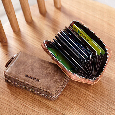 BOSTANTEN BOSTANTEN card holder business card holder first layer cowhide driver's license leather case bank card bag mini wallet male B7172071 khaki BOSTANTEN BOSTANTEN card holder business card holder first layer cowhide driver's license leather case bank card bag mini wallet male B7172071 khaki