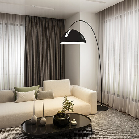 Huangmeng Fishing Lamp Floor Lamp Living Room Sofa Lamp Modern Simple Nordic Creative Minimalist Light Luxury Design Vertical Lamp Black Small-H182*W147cm-Three Colors 12w Huangmeng Fishing Lamp Floor Lamp Living Room Sofa Lamp Modern Simple Nordic Creative Minimalist Light Luxury Design Vertical Lamp Black Small-H182*W147cm-Three Colors 12w