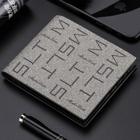 MashaLanti men's wallet men's short multi-function card bag ultra-thin multi-card wallet boy's day gift for boyfriend husband D115 gray MashaLanti men's wallet men's short multi-function card bag ultra-thin multi-card wallet boy's day gift for boyfriend husband D115 gray