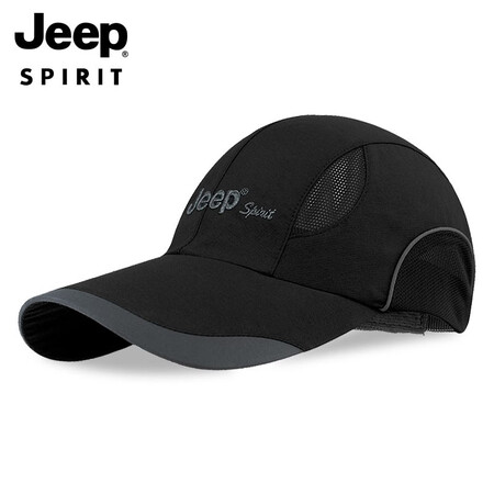 Jeep JEEP hat men's fashion trend baseball cap casual wild cap sports outdoor fishing mountaineering brand hat A0207 black Jeep JEEP hat men's fashion trend baseball cap casual wild cap sports outdoor fishing mountaineering brand hat A0207 black