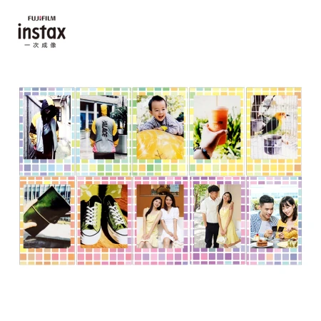 Fuji instax instant mini photo paper stained glass 10 sheets for mini7+/9/11/40/90/LiPlay/EVO/hellokitty/Link2 Fuji instax instant mini photo paper stained glass 10 sheets for mini7+/9/11/40/90/LiPlay/EVO/hellokitty/Link2