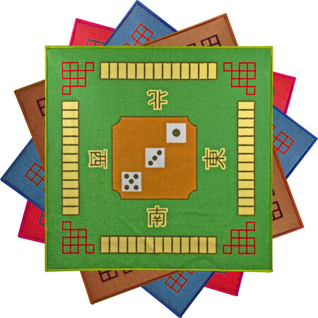 Mahjong cloth tablecloth mat household thickened mahjong cloth hand rubbed chess mahjong mat silencer non-slip mahjong blanket, southeast, northwest green sheet 88X88CM Mahjong cloth tablecloth mat household thickened mahjong cloth hand rubbed chess mahjong mat silencer non-slip mahjong blanket, southeast, northwest green sheet 88X88CM