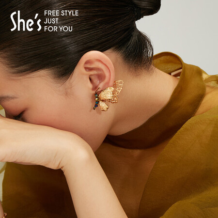 shes Qianzi Earrings Butterfly Shadow Micro Trace Series Hollow Butterfly Stud Earrings Detachable Earrings Birthday Gift For Girlfriends and Best Friends Gold K0 shes Qianzi Earrings Butterfly Shadow Micro Trace Series Hollow Butterfly Stud Earrings Detachable Earrings Birthday Gift For Girlfriends and Best Friends Gold K0