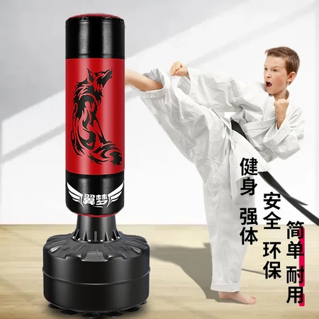 Wing Dream children's vertical boxing sandbags Taekwondo solid sandbags tumbler vertical juvenile Sanda sandbags household Muay Thai sandbags adult fitness equipment juvenile children boxing supplies 1.7 meters red wolf tempered bucket to send parent-child spree Wing Dream children's vertical boxing sandbags Taekwondo solid sandbags tumbler vertical juvenile Sanda sandbags household Muay Thai sandbags adult fitness equipment juvenile children boxing supplies 1.7 meters red wolf tempered bucket to send parent-child spree
