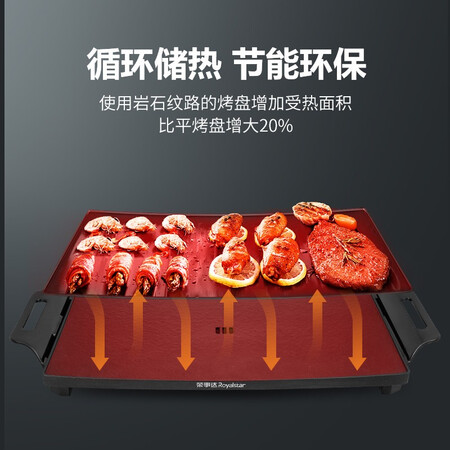 Royalstar Home Indoor Korean Multifunctional Smokeless Grill Electric Grill Teppanyaki Pan Electric Grill Pan Barbecue Machine Nonstick Barbecue Grill Iron Barbecue Commercial Barbecue Grill With Gifts Large Slate Coated Black Curved Surface With Gifts Seven Sets Royalstar Home Indoor Korean Multifunctional Smokeless Grill Electric Grill Teppanyaki Pan Electric Grill Pan Barbecue Machine Nonstick Barbecue Grill Iron Barbecue Commercial Barbecue Grill With Gifts Large Slate Coated Black Curved Surface With Gifts Seven Sets