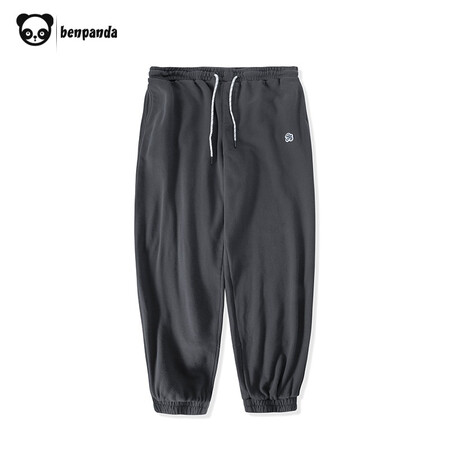 Panda Ben Casual Pants Men's Loose Trendy Bottoms Pants Straight Pants Men's Pants Carbon Gray L Panda Ben Casual Pants Men's Loose Trendy Bottoms Pants Straight Pants Men's Pants Carbon Gray L