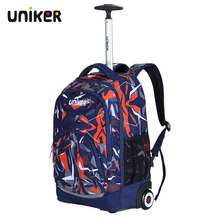 uniker elementary school trolley school bag male backpack female European and American luggage bag casual middle school student school bag lightweight trolley bag dynamic 11097M uniker elementary school trolley school bag male backpack female European and American luggage bag casual middle school student school bag lightweight trolley bag dynamic 11097M