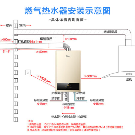 Midea 12 liters water and air dual-adjustment smart home appliances with constant temperature APP remote control, automatic rise and multiple security LED large-screen gas water heaters, natural gas JSQ22-HWA Midea 12 liters water and air dual-adjustment smart home appliances with constant temperature APP remote control, automatic rise and multiple security LED large-screen gas water heaters, natural gas JSQ22-HWA