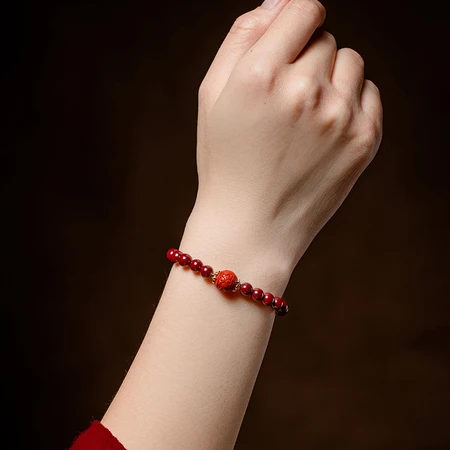 Crown belt cinnabar hand beaded ladies bracelet women's raw ore purple gold sand women's bracelet zodiac year fashion jewelry birthday gift for girlfriend mother wife lover cinnabar bracelet pull rose gift box + certificate Crown belt cinnabar hand beaded ladies bracelet women's raw ore purple gold sand women's bracelet zodiac year fashion jewelry birthday gift for girlfriend mother wife lover cinnabar bracelet pull rose gift box + certificate