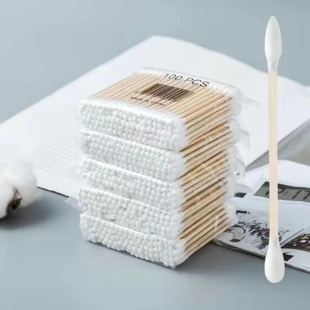 Sujie wooden stick, cotton stick, cotton ball, double-headed aseptic ear removal, disinfection, makeup remover, cotton swab stick, Sujie round head cotton swab, 10 packs, 1000 pieces Sujie wooden stick, cotton stick, cotton ball, double-headed aseptic ear removal, disinfection, makeup remover, cotton swab stick, Sujie round head cotton swab, 10 packs, 1000 pieces