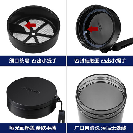 Fuguang Plastic Cup Accompanying series tritan material large-capacity cup Men's and women's space cup summer sports water bottle handy cup portable student water cup with lid tea cup 580ML black Fuguang Plastic Cup Accompanying series tritan material large-capacity cup Men's and women's space cup summer sports water bottle handy cup portable student water cup with lid tea cup 580ML black