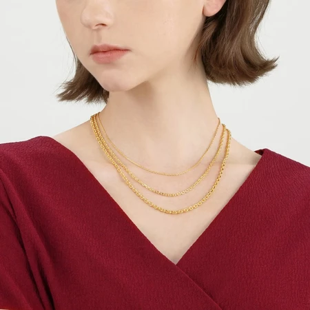 Chow Sang Sang Gold Necklace Pure Gold Ten Thousand Words All-match Plain Chain Clavicle Chain Jewelry Gold Jewelry 09251N Price 40cm-2.5g Including labor costs 100 yuan Chow Sang Sang Gold Necklace Pure Gold Ten Thousand Words All-match Plain Chain Clavicle Chain Jewelry Gold Jewelry 09251N Price 40cm-2.5g Including labor costs 100 yuan