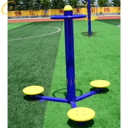 Outdoor fitness equipment outdoor residential community park square elderly sports exercise path milky white three-position waist twister Outdoor fitness equipment outdoor residential community park square elderly sports exercise path milky white three-position waist twister