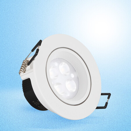 NVC lighting downlight led spotlight ceiling light 4W adjustable angle warm white light white lamp surface 4 watt neutral light warm white light 4000K hole 75-80mm construction site property NVC lighting downlight led spotlight ceiling light 4W adjustable angle warm white light white lamp surface 4 watt neutral light warm white light 4000K hole 75-80mm construction site property