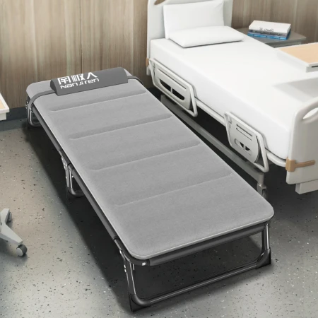 Antarctic people folding bed single bed office nap lunch break bed marching bed escort bed two-fold bed with comfortable cotton pad Antarctic people folding bed single bed office nap lunch break bed marching bed escort bed two-fold bed with comfortable cotton pad