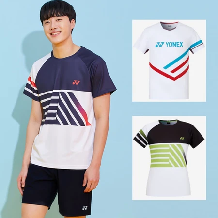 Pingyu loose breathable net clothing quick-drying sports shorts cultural shirt men and women sports suit badminton clothing tennis competition clothing custom male A223 white suit M Pingyu loose breathable net clothing quick-drying sports shorts cultural shirt men and women sports suit badminton clothing tennis competition clothing custom male A223 white suit M