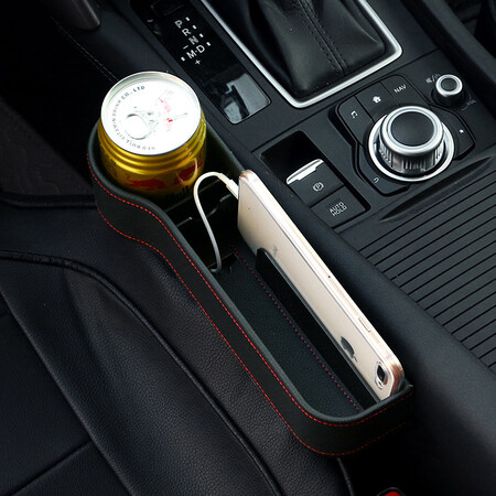 Boer change car accessories storage box car gap storage box car seat gap storage box multi-function vehicle water cup holder mobile phone leak-proof storage box basic model main driver-black Boer change car accessories storage box car gap storage box car seat gap storage box multi-function vehicle water cup holder mobile phone leak-proof storage box basic model main driver-black