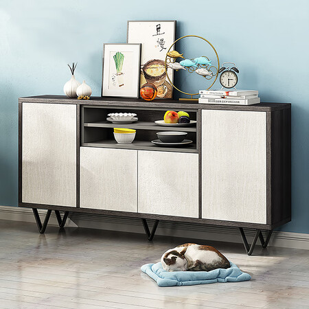 Anerya ANERYA sideboard restaurant dining cabinet wine cabinet large-capacity kitchen storage bowl cabinet living room tea cabinet Anerya ANERYA sideboard restaurant dining cabinet wine cabinet large-capacity kitchen storage bowl cabinet living room tea cabinet