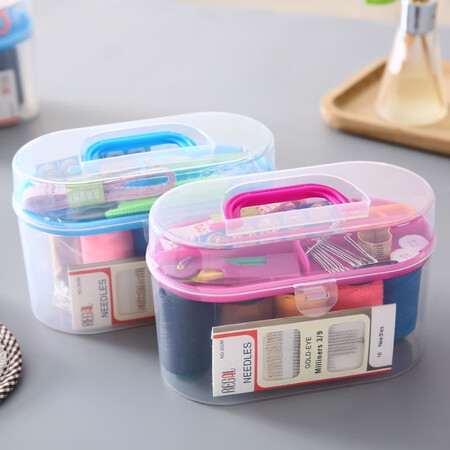 Xinqin sewing box set travel goods multi-purpose portable sewing tool box storage bag random color Xinqin sewing box set travel goods multi-purpose portable sewing tool box storage bag random color