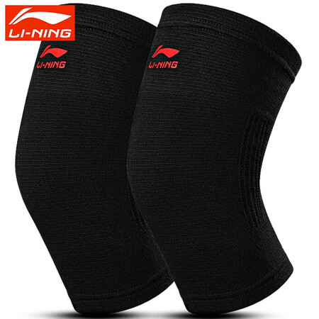 Li Ning LI-NING Sports Knee Pads Men's and women's basketball badminton running knee pads climbing riding riding joints warm and protective fitness sports protective gear knitted black 202 two sets XL size knee circumference 41-45cm Li Ning LI-NING Sports Knee Pads Men's and women's basketball badminton running knee pads climbing riding riding joints warm and protective fitness sports protective gear knitted black 202 two sets XL size knee circumference 41-45cm