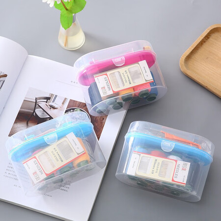 Xinqin sewing box set travel goods multi-purpose portable sewing tool box storage bag random color Xinqin sewing box set travel goods multi-purpose portable sewing tool box storage bag random color