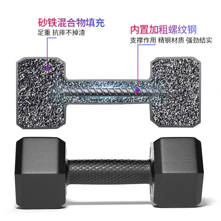 AiMeiShi AiMeiShi environmental protection dumbbell plastic-coated hexagonal dumbbell men's 15kg7.5kg*2 home fitness equipment two packs AiMeiShi AiMeiShi environmental protection dumbbell plastic-coated hexagonal dumbbell men's 15kg7.5kg*2 home fitness equipment two packs